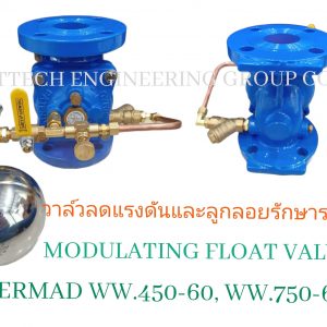 โมดูเลทติ้งโฟล์ลดแรงดันน้ำ พร้อมลูกลอย Modulating Float Valve BERMAD WW.450-60,WW.750-60