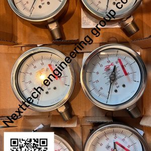 เพรสเชอร์เกจ เกจวัดแรงดัน ( Pressure Gauge ) หน้าปัด4นิ้ว เกลียวออกล่าง 1/2" ยี่ห้อ NUOVA FIMA